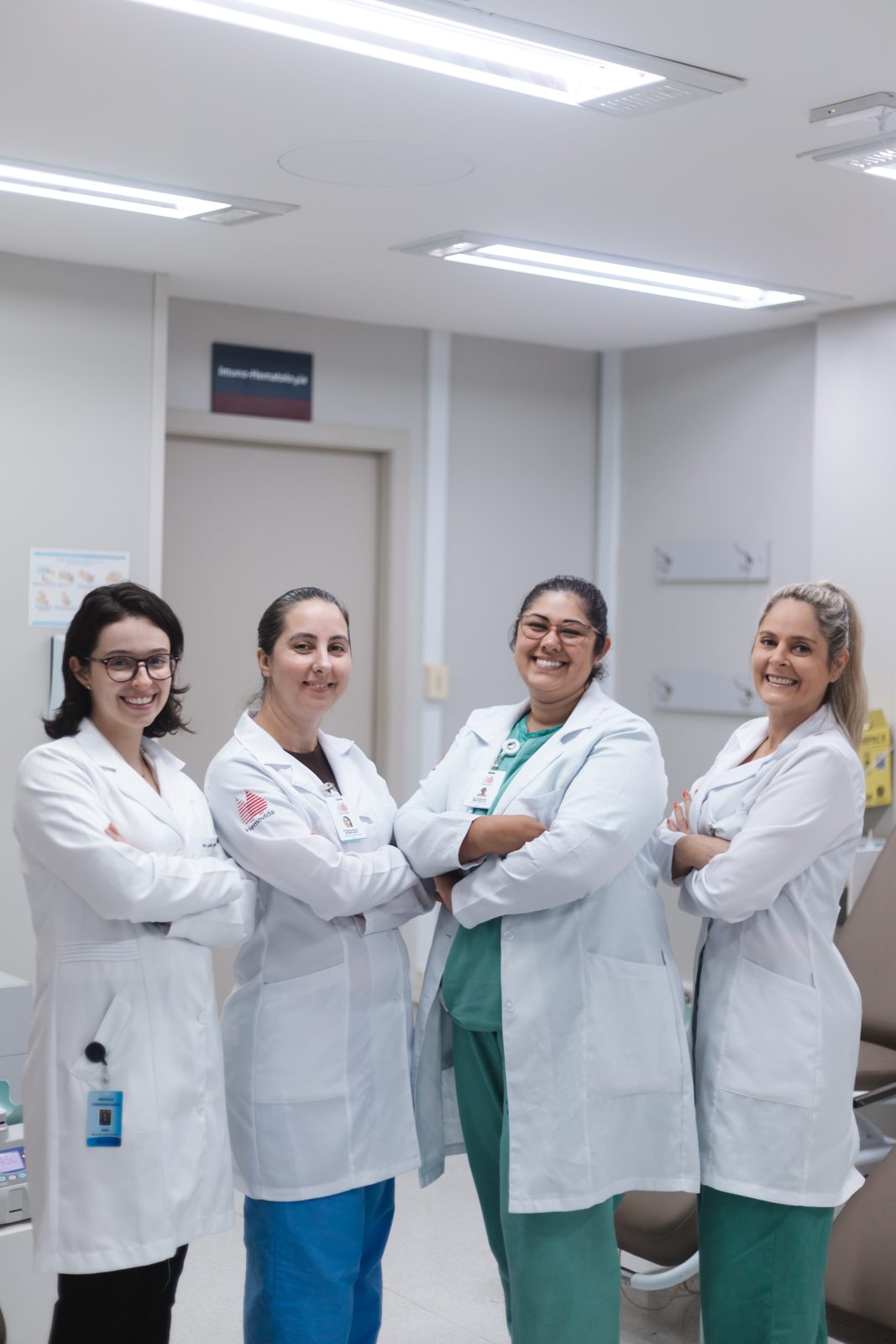 Equipe de profissionais do Hemovida